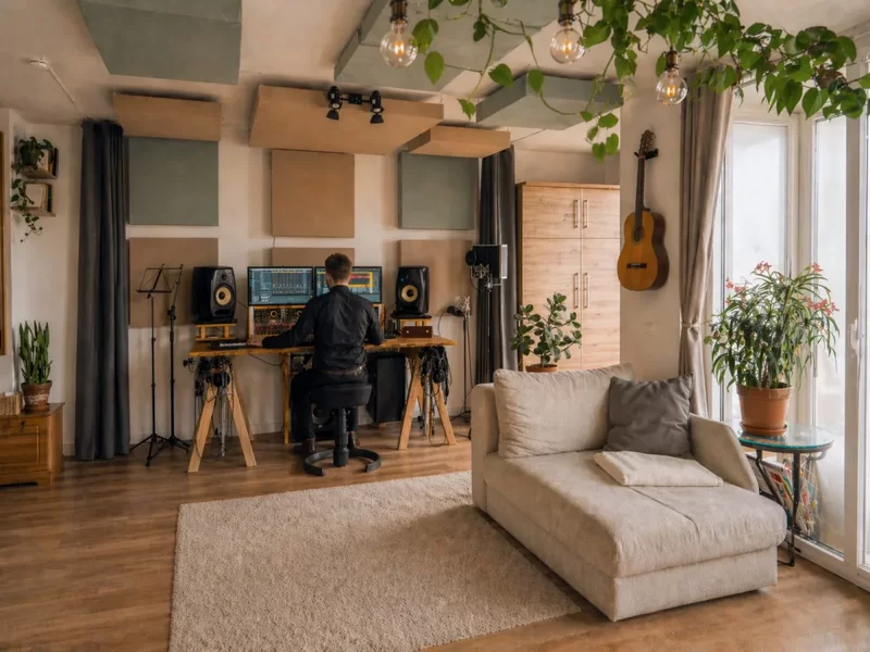 Audio production and mixing at the workstation at Tonstudio Leipzig