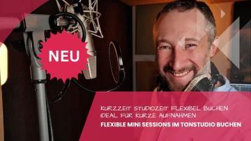 Flexible Mini Sessions im Tonstudio buchen für kurze Recording-Projekte mit professionellem Sound und maximaler Flexibilität.
