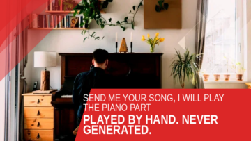 Individual piano accompaniment for your song. Played by me, not generated.