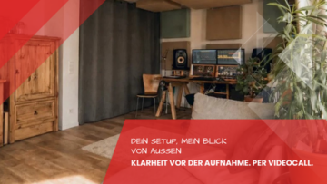 Home-Recording-Setup-Beratung, 1 Stunde per Videocall. Mikrofon, Raumakustik und Software vor der Aufnahme.